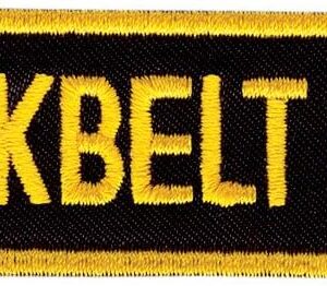 Black Belt Club Embroidered Badge